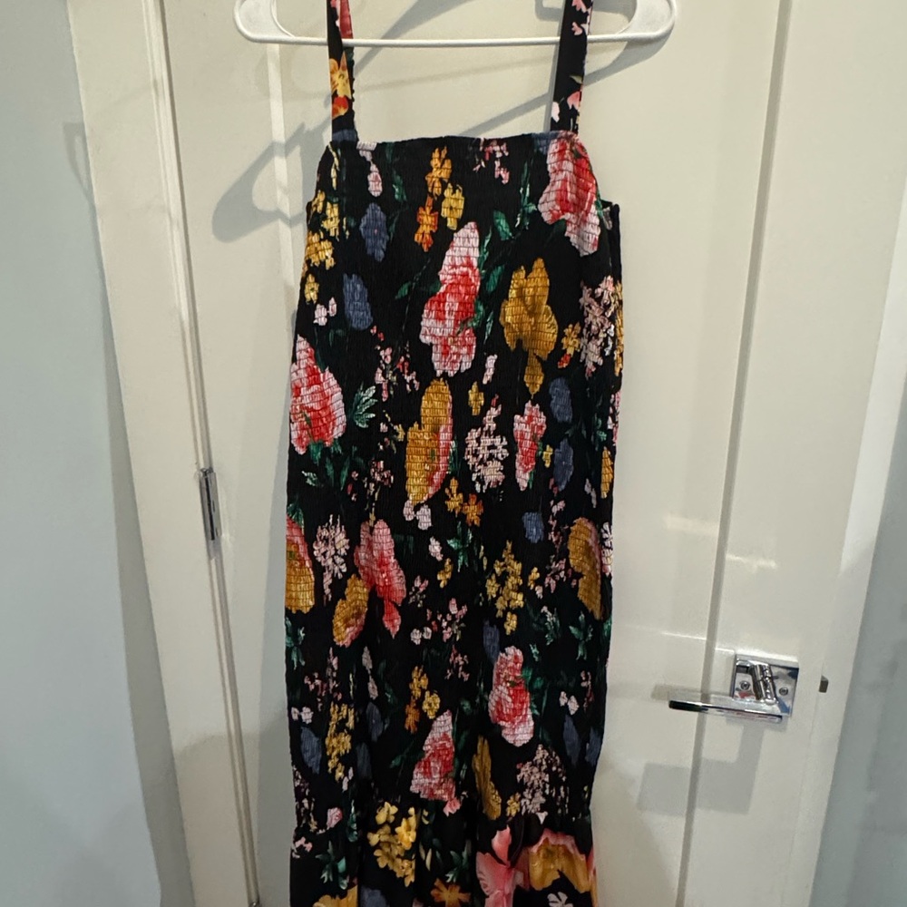 Floral Black Maxi Dress